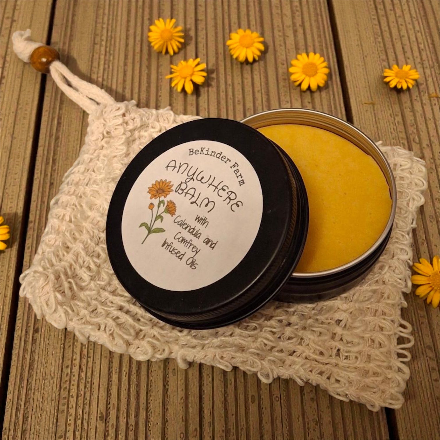 Anywhere Balm with Calendula and Comfrey Infused Oils