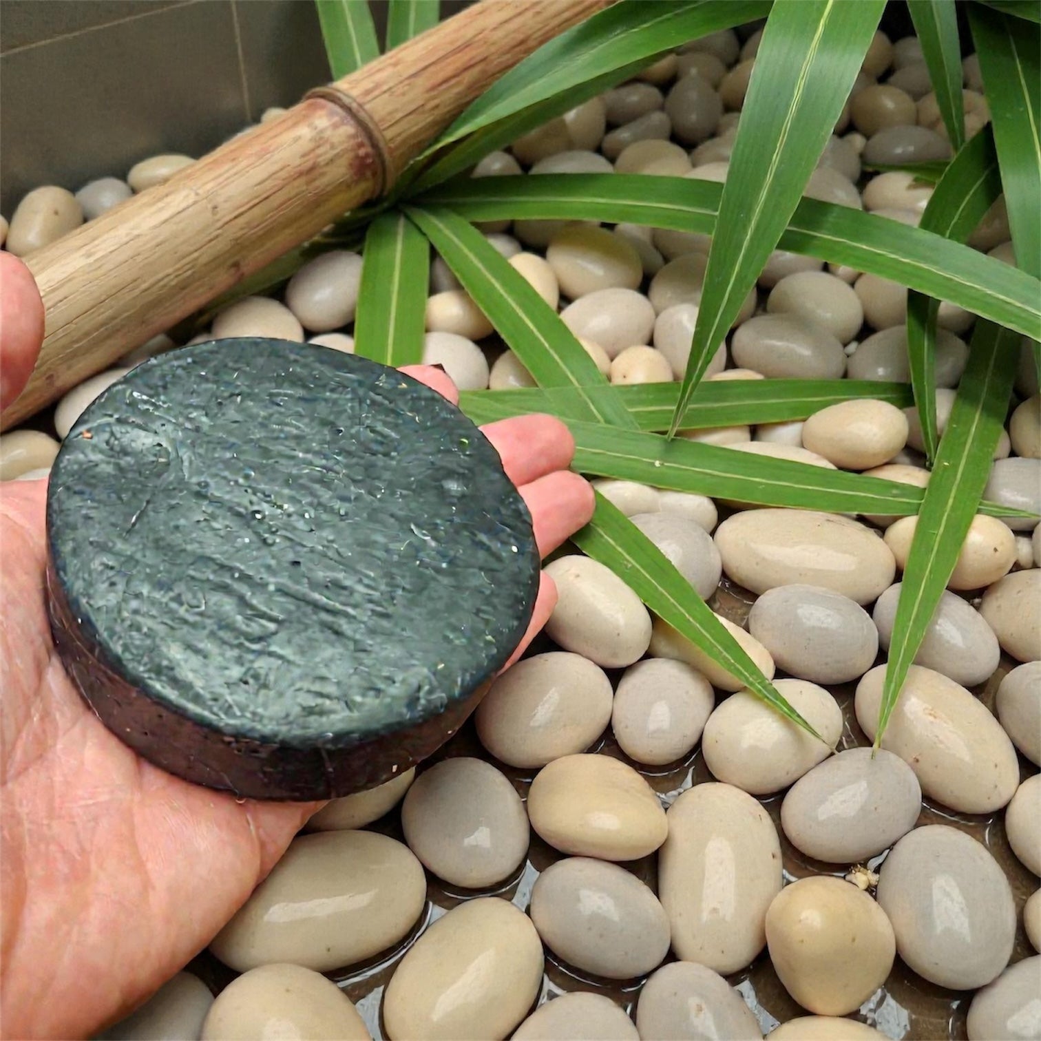 Goat Milk and Honey Soap with Activated Charcoal, Bentonite Clay, and Tea Tree Oil