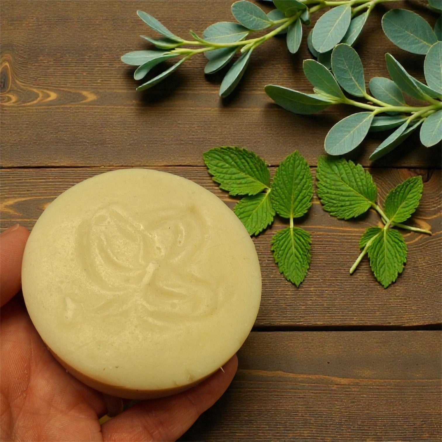 Goat Milk and Honey Soap with Eucalyptus and Mint Essential Oils