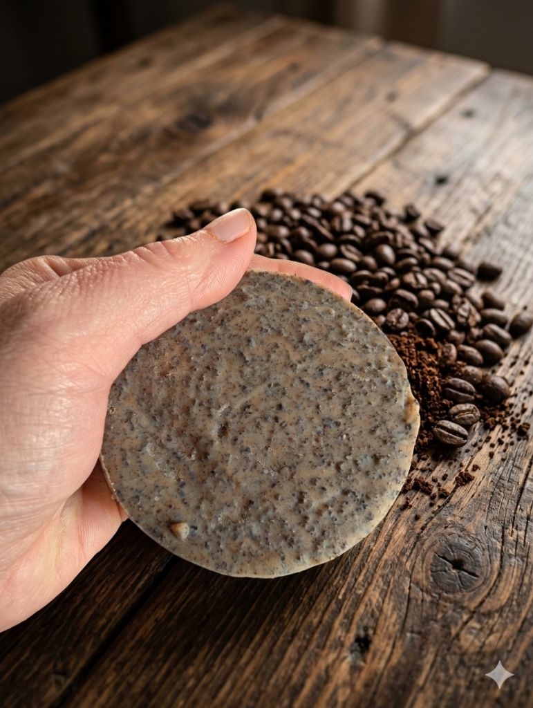 Exfoliating Coffee Ground Goat Milk and Honey Soap Bar