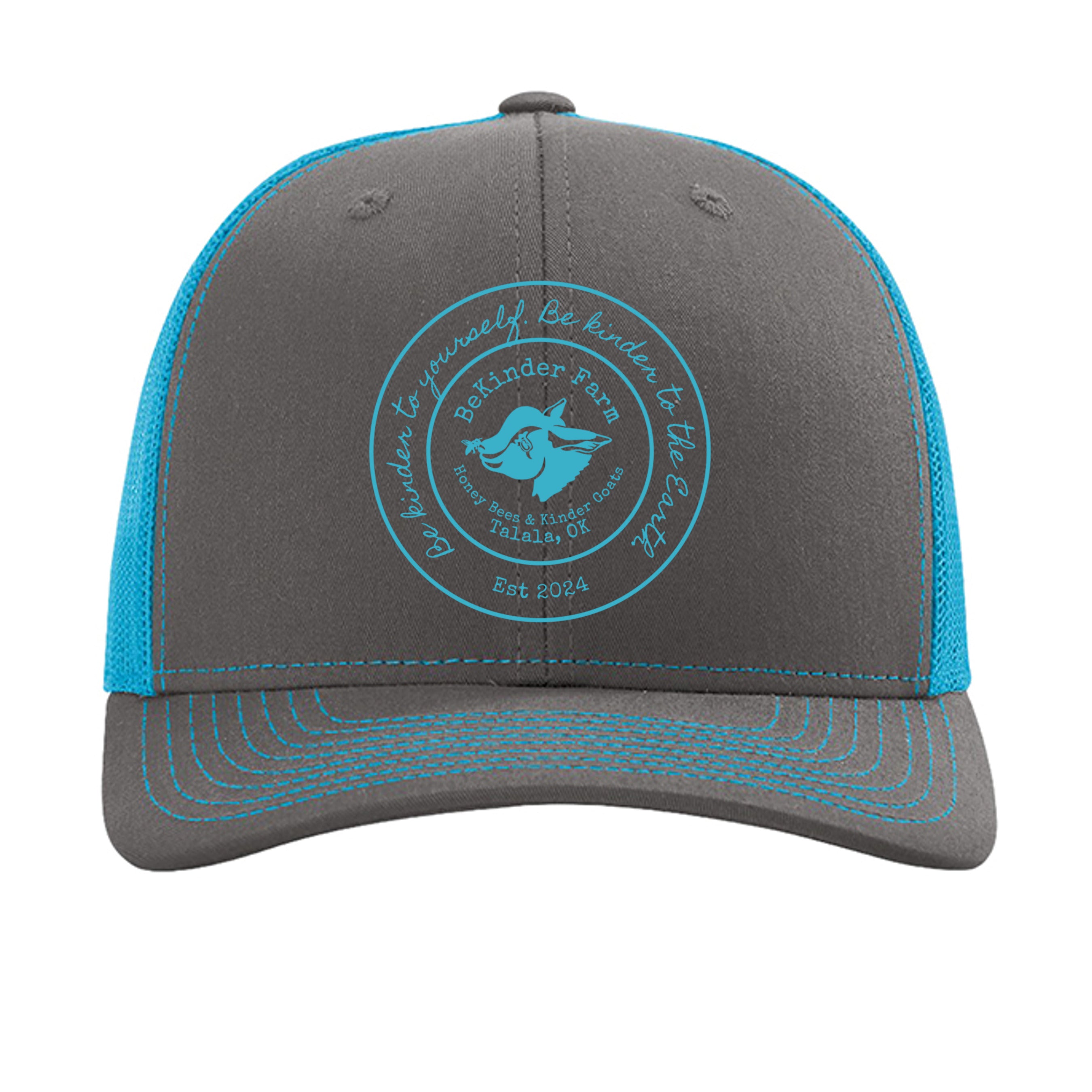Charcoal/ Neon Blue - 112 - FRONT